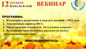 Отделение Фонда приглашает работодателей республики принять участие в вебинаре.